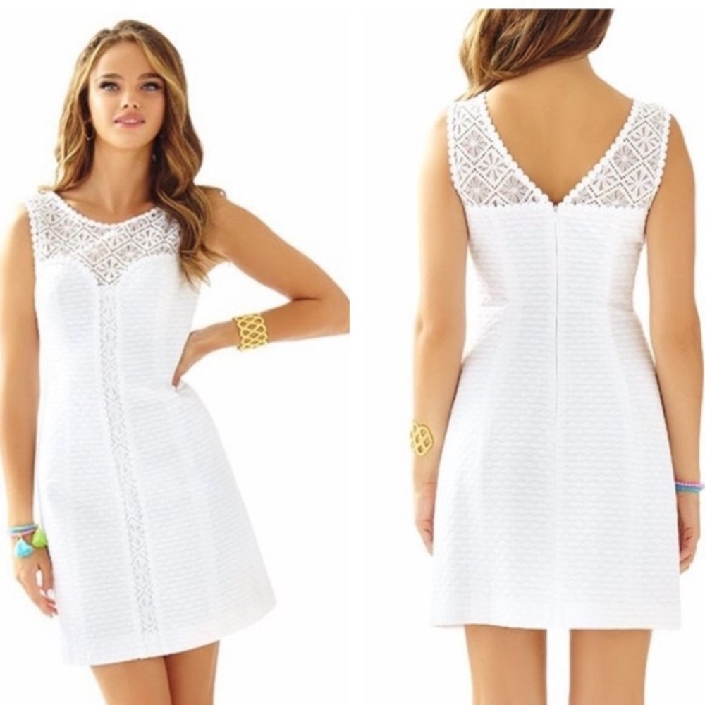 Lilly Pulitzer • Sofia White Lace Shift Dress